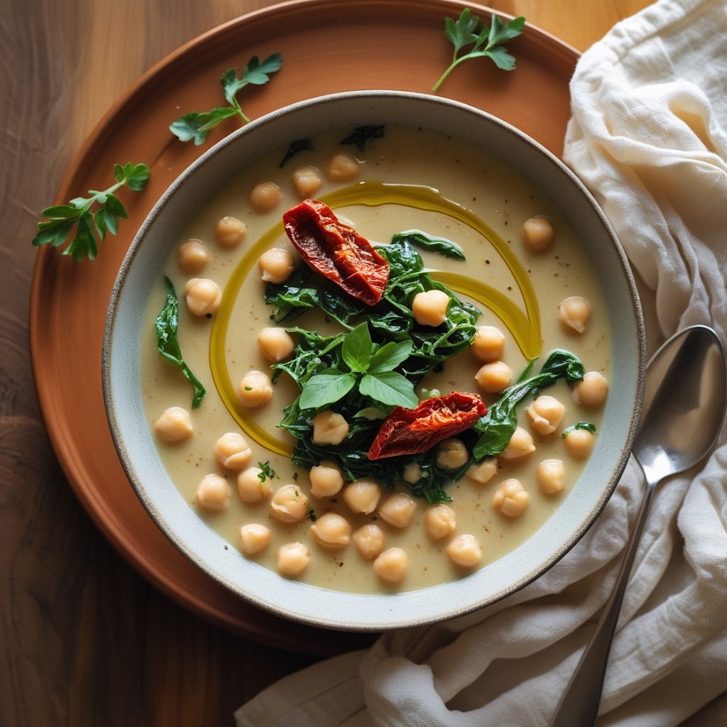 Creamy Tuscan Chickpea Soup (Comfort in a Bowl, No Cream Needed) 🍲🌿