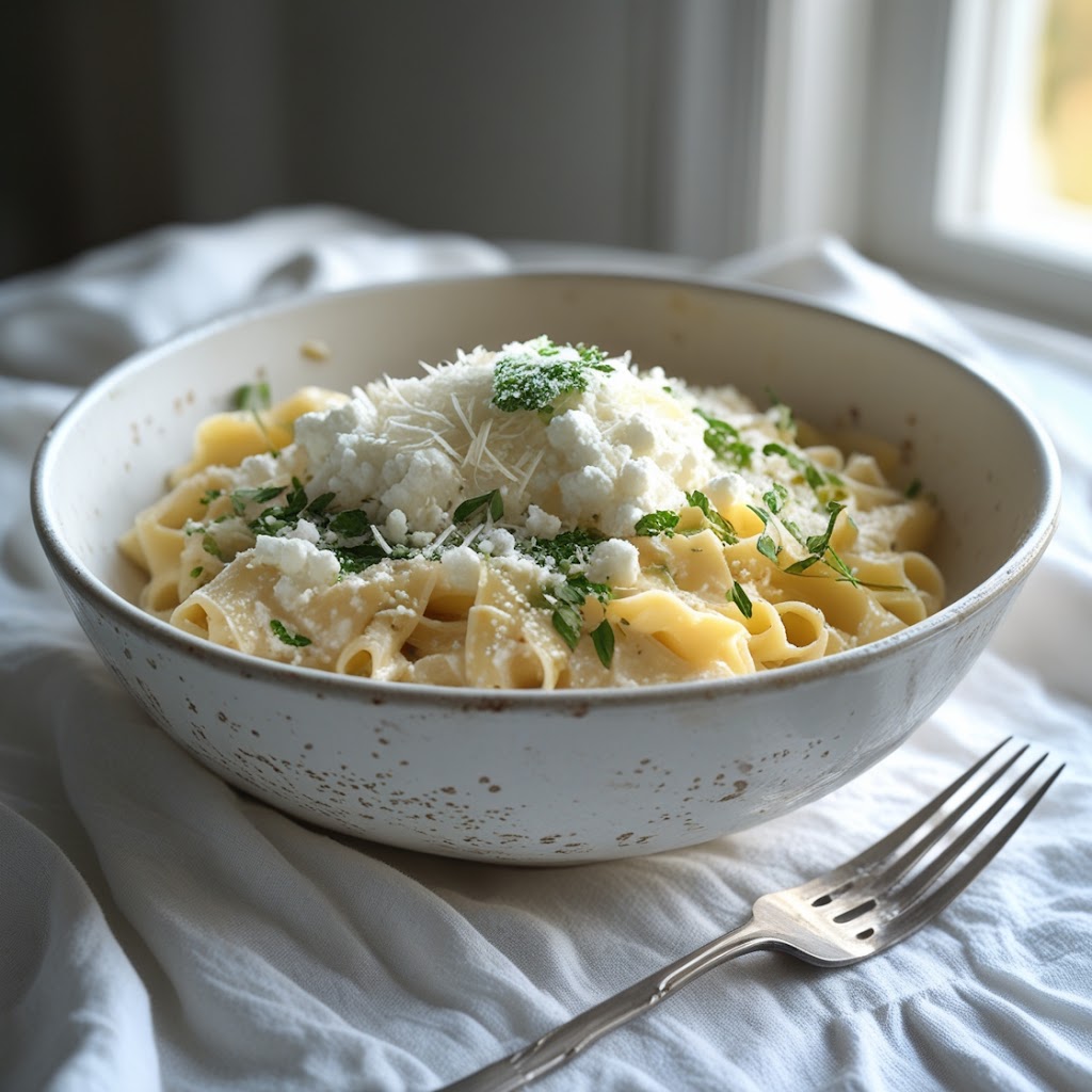 Creamy Cottage Cheese Protein Pasta (High-Protein, Low-Effort, Creamy AF 🍝🧄💪)