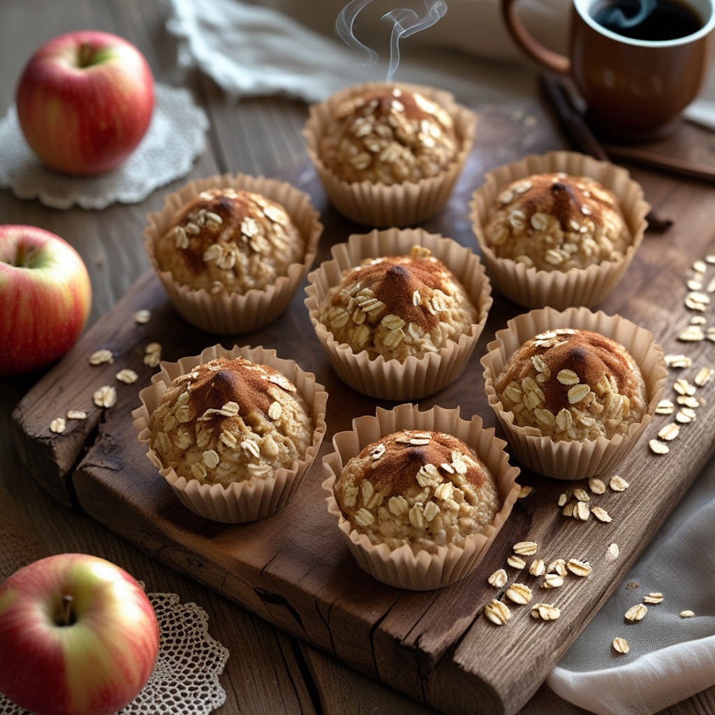 Baked Apple Oatmeal Cups (Cozy, Portable & Naturally Sweetened) 🍎✨
