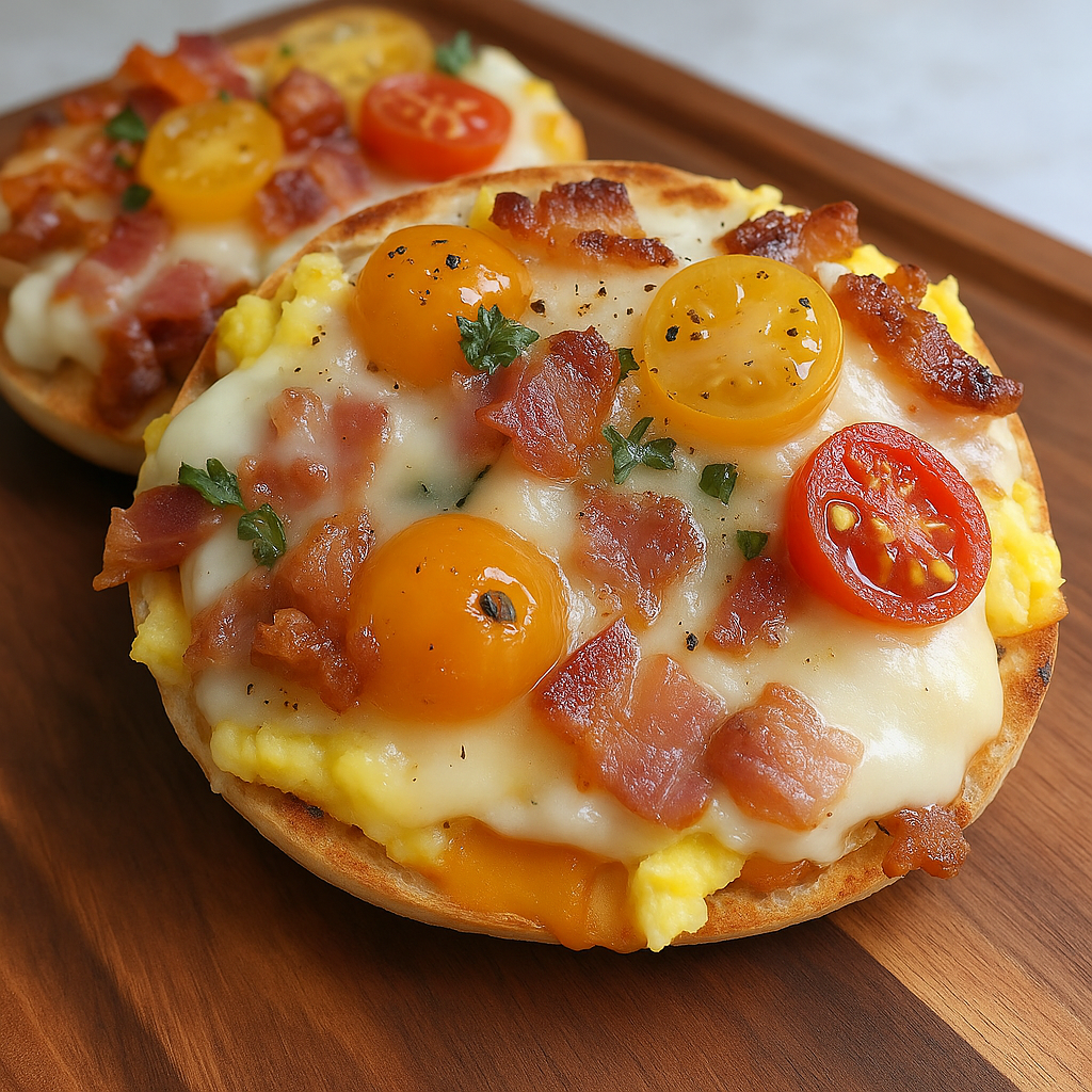 English Muffin Breakfast Pizza