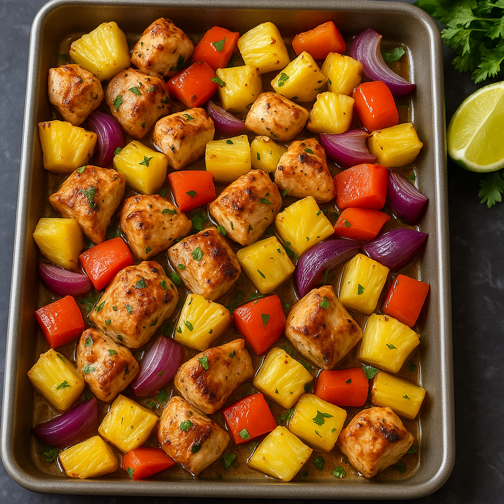 Hawaiian Chicken Sheet Pan
