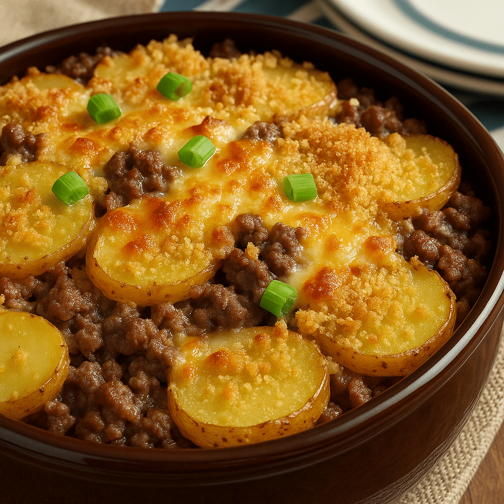 Southern Hamburger and Potato Casserole